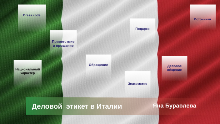 Особенности итальянского этикета